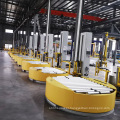 Automatic Horizontal Pallet Stretch Packing Board Orbital Wrapper Wrapping Machine Fully Auto Horizontal Wrapping Machine